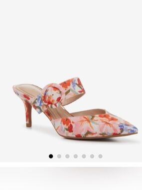 Kelly & Katie ROANE Pink Floral Buckle Mule 8.5M